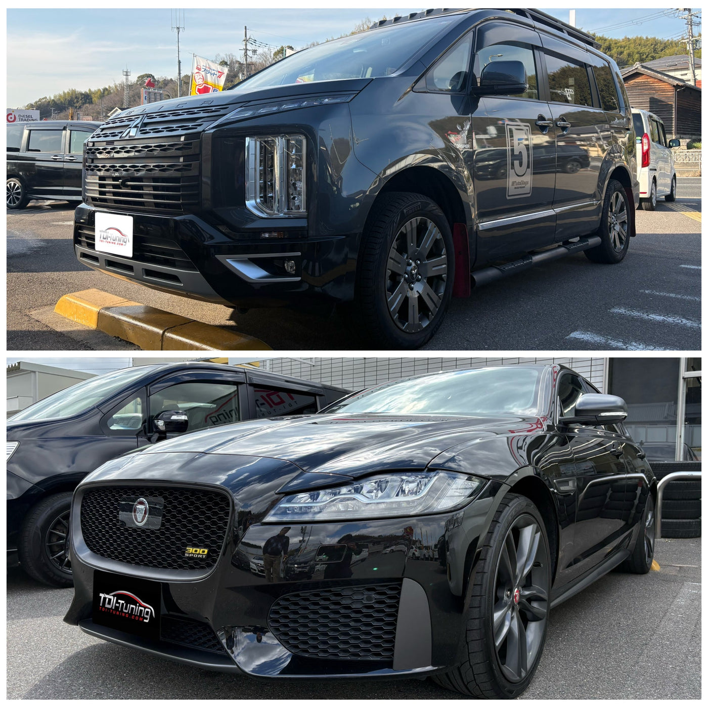 ジャガー XF300スポーツ、オートフラッグスカスタムデリカD:5ご来店❗️