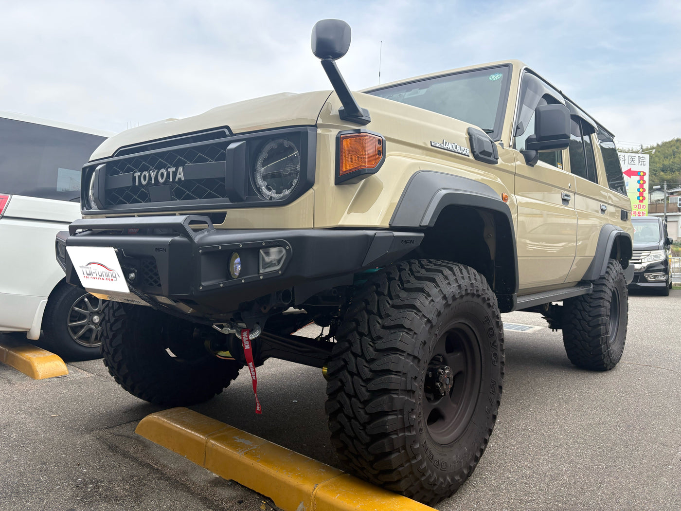 ランドクルーザー70取付来店いただきました❗️LC300ガソリンレビューyoutubeアップ頂きました❗️