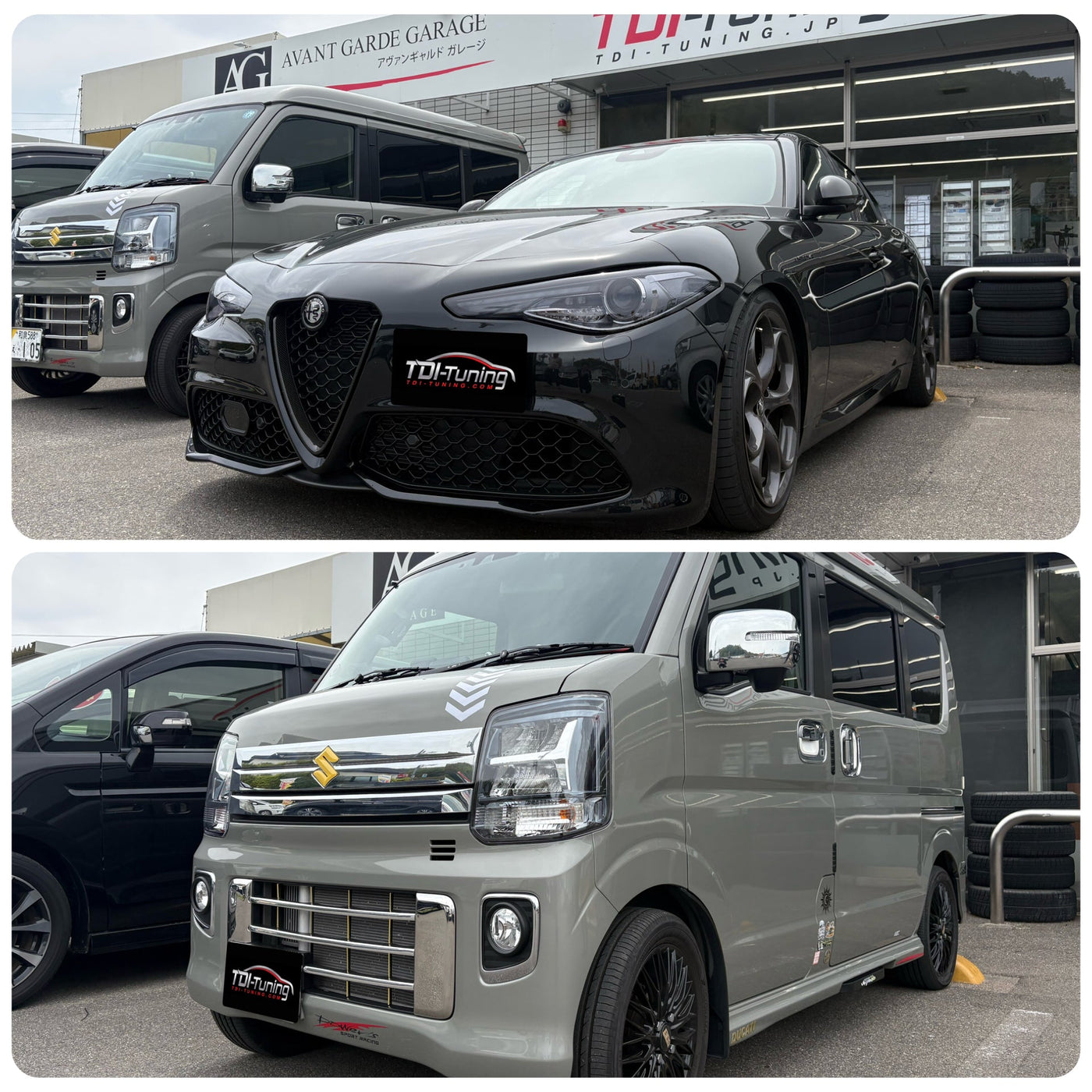 アルファロメオ ジュリア2.0ターボ、スズキ エブリイご来店❗️