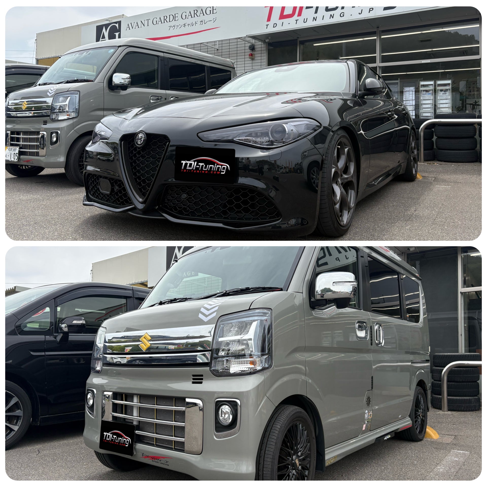 アルファロメオ ジュリア2.0ターボ、スズキ エブリイご来店❗️