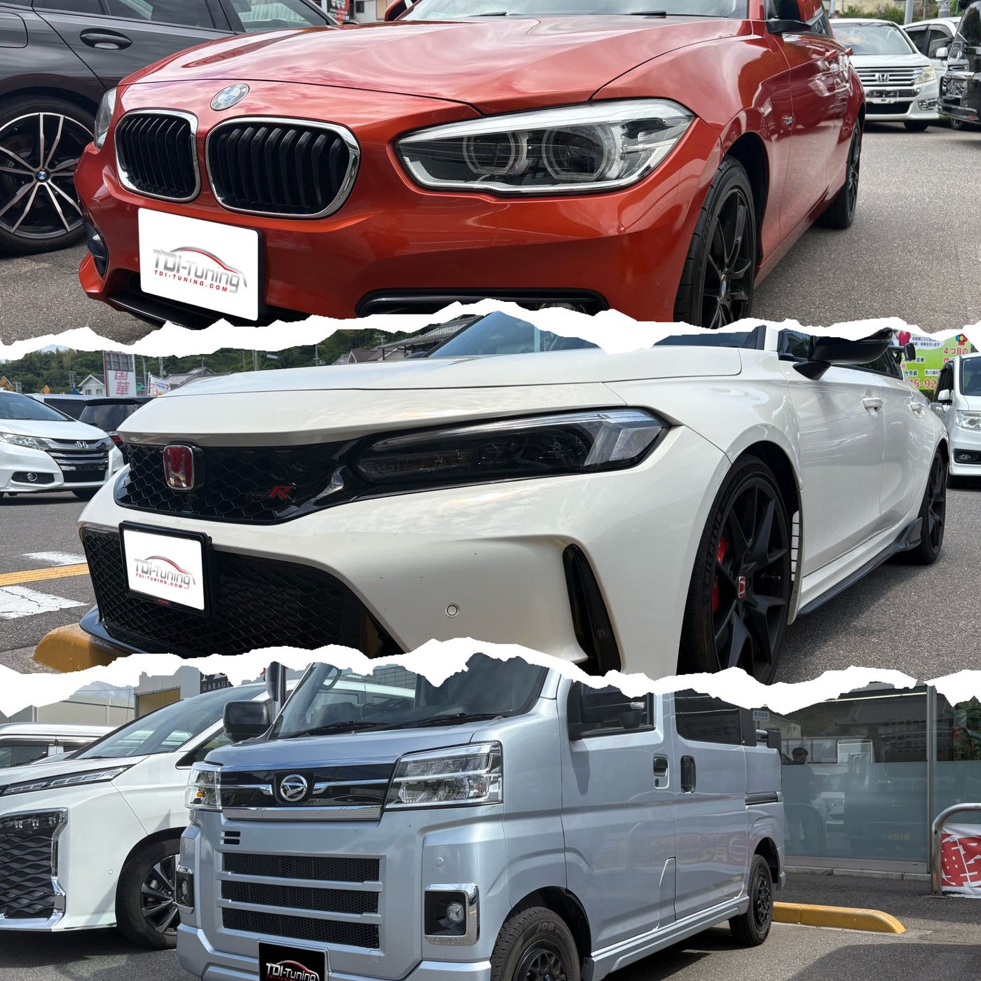 BMW 118d(F20)・シビック Type-R ( FL5)・ダイハツ アトレーデッキバンご来店❗️　